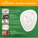 ZUCNANA Metatarsal Pads for Women (4 Pairs Shoe Inserts), Invisible Ball of Foot Cushions for Women High Heels, Soft Gel Foot Pads for Foot Pain Relief