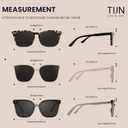 TIJN Polarized Sunglasses Women Men Oversized,UV Protection Sun Glasses Trendy Style,Large Square Shades,Big Frame Shady Rays