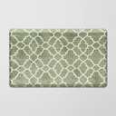 FRESHMINT Trellis Kitchen Mat 0.47" Thick Anti-Fatigue Cushioned Kitchen Mats 17.3"x28" for Floor, Waterproof Non Slip Comfort Standing Mat Kitchen Rug for Kitchen Decor Sink Office, Sage Green