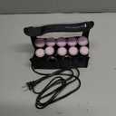 Remington Compact Ceramic Dual Voltage Hot Rollers for Long and Short Hair, Hair Setters, Hair Curlers, 1-1 " Purple/Black, 10 Piece Set