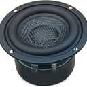 Waterproof 3inch Glass Fiber Cone Woofers Subwoofer HiFi Speakers, Low Frequency Powerful Bass, 4Ohm 25W