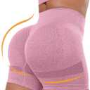 CHRLEISURE Women's 4 Packs Workout Gym Shorts, High Waisted Butt Lifting Scrunch Butt Seamless Booty Shorts (XXL)