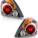 Tail Light Assembly Fit For 2007-2012 Nissan Altima 4-Door Sedan 2007 2008 2009 2010 2011 2012 Nissan Altima Driver And Passenger Side (Set, chrome trim)