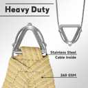 ColourTree Heavy Duty 16' x 20' Beige Sun Shade Rectangle Pro Ring Shade Sail, 260 GSM Commercial Grade UPF50 Sunshade, Reinforced Corners & Edges 