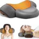 CARINIFY 3in1 Rechargeable Neck Massager Pillow  Pillow Massage Neck Hump for Shoulder Pain, Deep Tissue Pain Relief, with Heating and Traction Function, Hump Corrector for Women