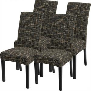 SearchI Printed Dining Room Chair Covers Set of 4, Stretch Kitchen Chair Covers Washable Parsons Chair Slipcover Removable Dining Chair Protectors for Hotel