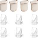 10pcs Breastpump Kits, 6pcs Duckbill Valves and 4pcs Silicone Diaphragms Compatible with eufy S1 Pro/S1/E10/E20 Pump, Replace for Lansinoh Discreet Duo/NCVI/NICEGREEN/Nuliie/Zooawa S32 Model Pump