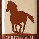 LANOLU Vintage Tin Sign - Horse Barn Decor, Outdoor Horse Decor, 12x8"