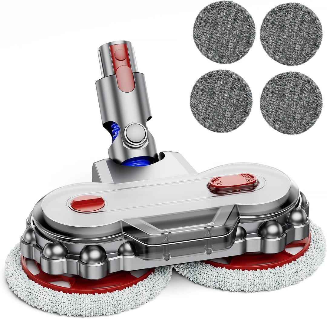 Mop Head for V7/V8/V10/V11/V12/V15 Vacuum Cleaners, Electric Floor Mop with Removable Water Tank, Wet Mop Head Attachment for Stick Vacuum