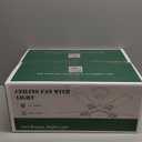 Kviflon Ceiling Fans with Lights and Remote, 46 Inch Modern Ceiling Fan with Light, Black Ceiling Fans for Bedroom Living Room Indoor/Outdoor, Reversible Quiet Motor, Dimmable LED Light, Black