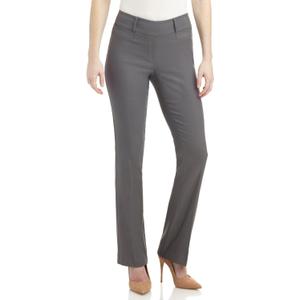 Rekucci Womens Ease into Comfort Fit Barely Bootcut Business Casual Stretch Pants in Regular/Tall/Petite fit (Graphite)