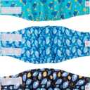 CuteBone Belly Band for Dogs Male Reusable Diapers Washable Wrap DM36M (M(14"-17"))