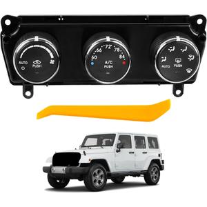 Auto A/C Heater Climate Panel Module Compatible with 2014-2018 Jeep Wrangler Replaces 68197437AB HVAC Climate Control Switch