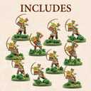 Wargames Delivered - Warlord Games Mythic Americas - Inca: Antisuyu Archers. Action Figures Fantasy 28mm Miniatures for Wargames, DND Miniatures, and Model War