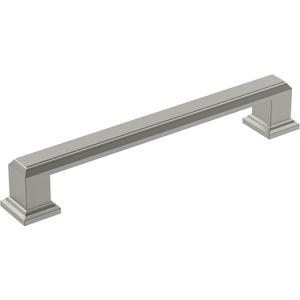 Amerock | Cabinet Pull | Satin Nickel | 5-1/16 inch (128 mm) Center-to-Center | Appoint | 1 Pack | Drawer Pull | Cabinet Handle | Cabinet Hardware