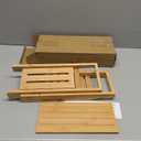 Bathtub Tray Caddy - Bath Tray - Bath Tub Table Tray Caddy - Bamboo Bath Tray for Tub
