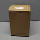 Small Metal Trash Can Wastebasket, Decorative Honeycomb Garbage Can Waste Basket, Modern Farmhouse Round Trash Bin for Bathroom, Bedroom, Kitchen and Office (Gold)