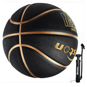 Senston 29.5'' Basketball Outdoor Indoor Rubber Basketball Ball Official Size 7 Basket Ball with Pump