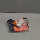 Soccer Goalie Goalkeeper Gloves for Kids Boys Children Football Gloves with Strong Grips Palms (Size 5 suitable for 9 to 12 years old, Black/Orange)