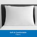 Set of 2 Standard/Queen AllerEase Pillow Protectors - Moisture Wicking, Advanced Allergy Protection - Premium Polyester, Zippered Protectors