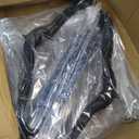 Korpai 36-Pack Black Velvet Hangers with Clips Adjustable,Adult Hangers,Outfit Hanger,Heavy-Duty,Felt,Non-Slip,Space Saving, for Pants, Skirts, Suits,Coats, Dresses ect.