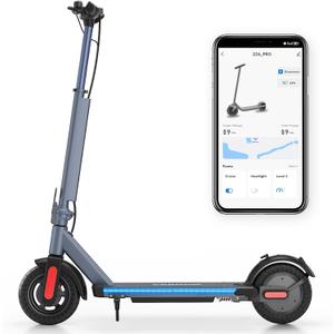 Caroma Electric Scooter Adults, 350W/500W Motor, Top Speed 20/25 Mph & 30 Miles Range, 8.5" Solid Tires, Cruise Control E Scooter for Adults (Dark Blue 1)