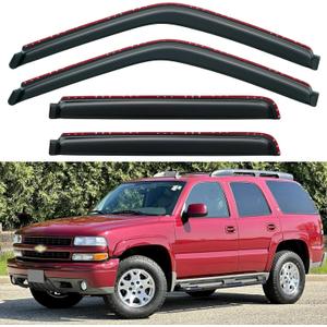in-Channel Window Visors Rain Guards for 1995-2000 Chevy Tahoe/GMC Yukon, Window Vent Wind Deflectors Visors Shades for 92-99 Chevy/GMC C1500 K1500 C2500 K2500 Suburban