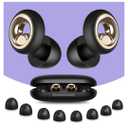 Ear Plugs for Sleeping, 60dB Silicone Ear Plugs for Noise Cancelling, Earplugs for Snoring, Concert & Shooting with 8 Eartips, Silicone Hearing Protection for Work, Travel(Dark Grey)