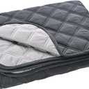 Amazon Basics Dog Bed Cover, Washable, Quilted Furniture Protector for Indoor Pets, Non-Slip Couch Cover Extra Small, Gray