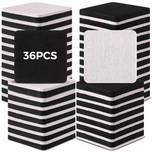 Geelin 36 Pcs Felt Furniture Sliders for Hardwood Floors 3 Inch Carpet Furniture Sliders Reusable Heavy Duty Movers Slider for Hard Surfaces Moving Pads Carpet Floor Protectors (Square)