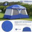 Vidalido Tents，3-4 Person Camping Tent with Extended Vestibule，Weather Resistant Family Tents with Breathable Mesh Windows，Easy Install Waterproof Outdoor Tent for Backpacking and Camping Hiking, 210 Cm X 300 Cm X 210 Cm