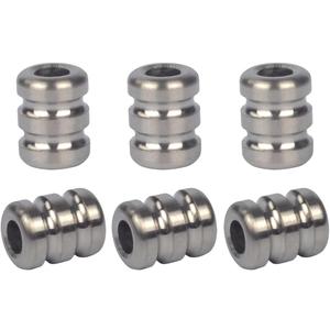 Titanium Lanyard Bead Paracord EDC Beads for Knife Zipper Pull Jewelry Paracord, 550 Paracord Lanyard Beads for Pendant Flashlight Knuckles Bracelet Necklace Parachute Cord Beads