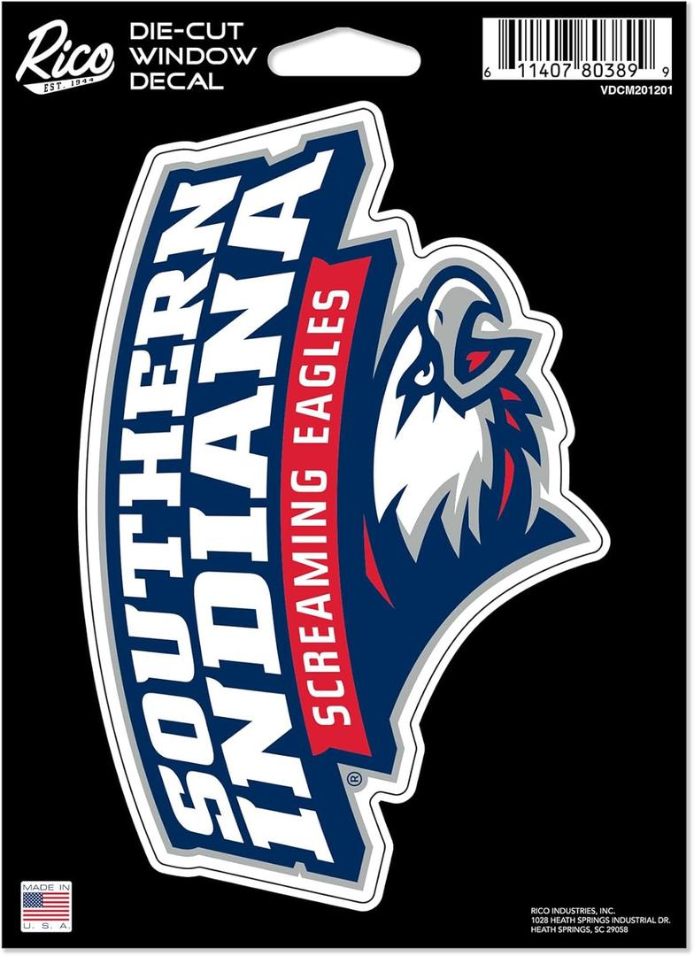 Rico Industries NCAA unisex-adult Vibrant, Custom (Southern Indiana Screaming Eagles, Southern Indiana Screaming Eagles)