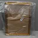 upsimples Vintage 11x14 Picture Frame, Antique Gold Frame Displays 8x10 with Mat or 11 x 14 Without for Vertical or Horizontal Wall Decor, 1pack