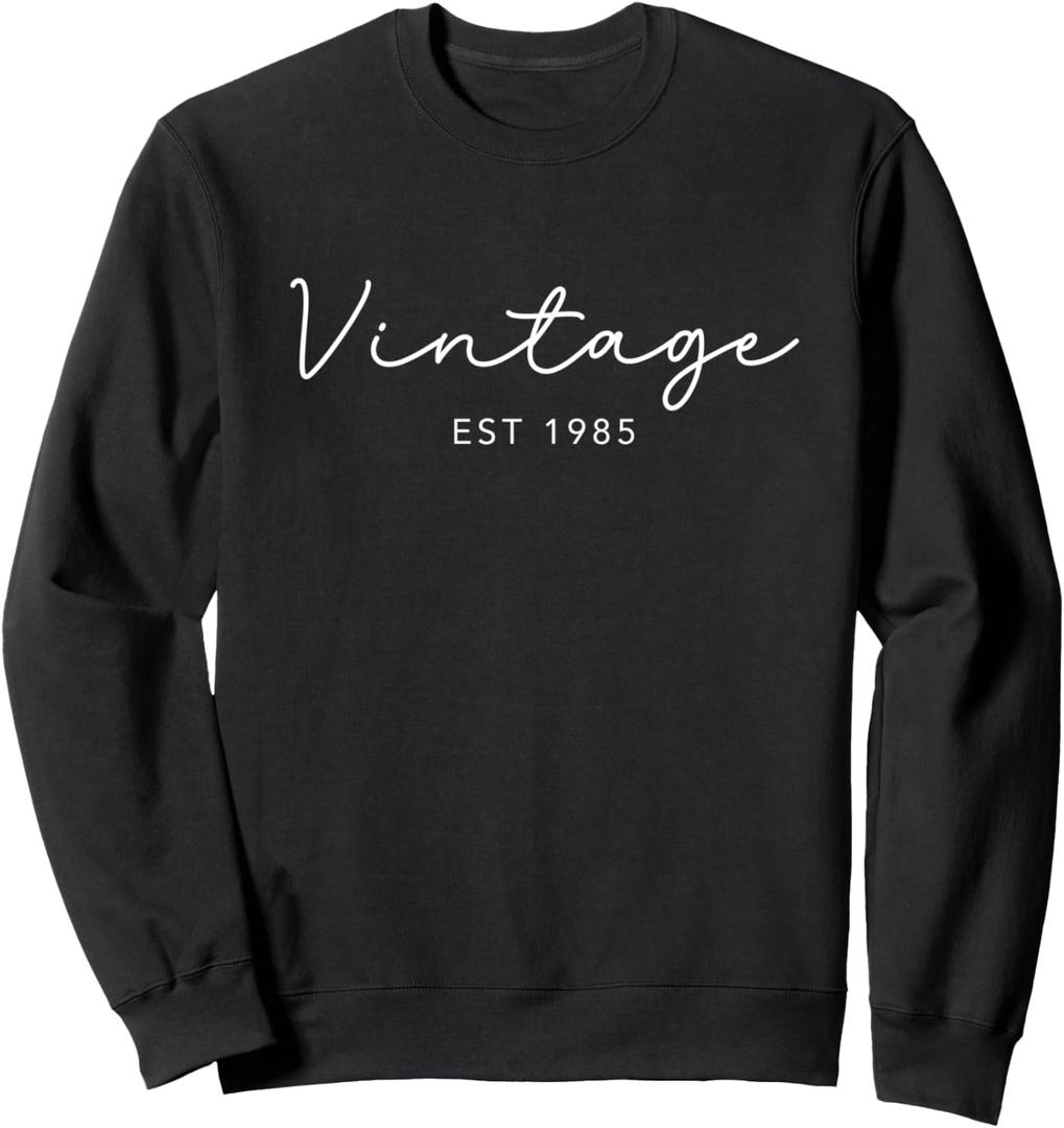 40th Birthday Trendy Vintage Womens 1985 Sweatshirt