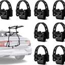 Fabbay 4 Pcs Bike Rack Straps Replacement Bicycle Hitch Strap Cradle Car Rack Parts Bike Carrier Mount Rubber Strap for SUV Truck Minivan Hatchback Sedan Accessories (1 Inch Trailer Hitch)