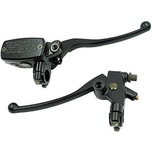 Feiteplus Universal Motorcycle 7/8" 22mm Handlebar Brake Master Cylinder Clutch Lever Left & Right Set