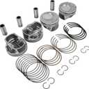 230412E210 4 Pcs Engine Piston & Rings Set Compatible with 2014-2019 Hyundai Elantra GT Tucson Soul Forte Koup Forte5 23041-2E210 23041-2E200