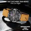 Distinctive Mens Analog Chronograph Watches with Auto Date & Multi Subdials, Fashion Casual Sport Quartz Wrist Watches with Luminous, 3ATM Waterproof, Gift Ideas for Men, Boyfriend, Husband, Dad