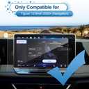 2025 2026 Tiguan Screen Protector for VW Tiguan (12.9-inch Touchscreen) (S/SE/SE R-Line Black), 9H Tempered Glass 2026 2025 Tiguan Accessories Anti-Scratch&HD Transparent 12.9"