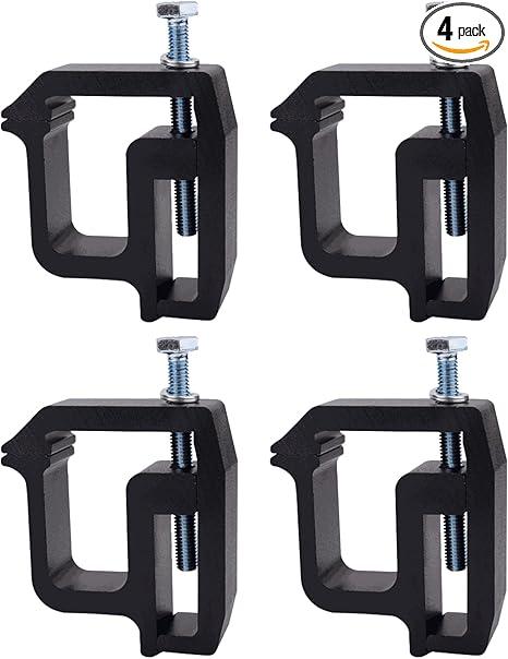 Truck Camper Mounting Clamps Set of 3- Compatible with Chevy, Ford, Dodge and Toyota Trucks - Tundra, Dakota, Ram, Sierra, Silverado, Avalanche, F150, 1500, 2500, 3500 - Universal Camper Shell Lock