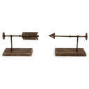HD Designs Iron Arrow Bookends, 2 pc