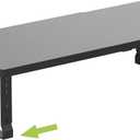 Expandable Cabinet Shelf Organizer Storage Spice Rack Shelves for Kitchen Stackable Adjustable Pantry Cupboard Bathroom Countertop Desktop(1Pack/Black/Large) (LARGE:10.24"Dx16.6"~26.5"Wx6.1"/7.5'H)