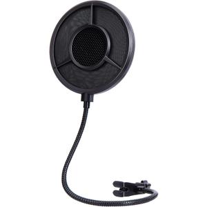 YOUSHARES 6-layer Pop Filter Compatible with HyperX QuadCast, Blue Yeti, Razer, Fifine and Other Mic, Upgraded Metal Microphone Pop Filter Windscreen with Flexible 360Gooseneck