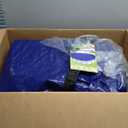 Winter Pool Cover 18FT - 18 Foot Round Pool Cover, 4 Foot Overlap Extra Thick 420D Round Above Ground Pool Cover with Winch and Cable (Blue)