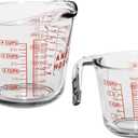 Anchor Hocking Measuring Cup Set (2-Piece, 2-Cup & 4-Cup, dishwasher safe)