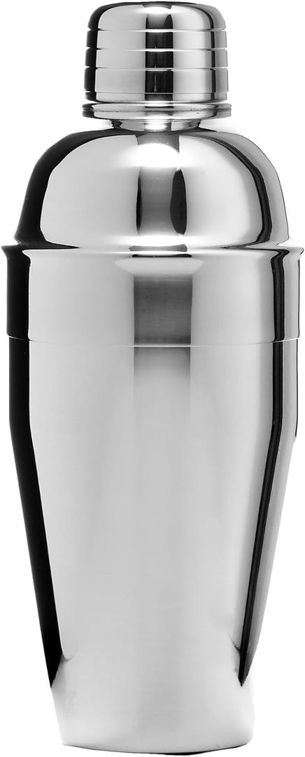 Franmara 8405-BX 12 Ounce Stainless Steel Cocktail Shaker Set with Smooth Chrome Design