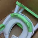 Potty Training Seat, Upgrade Toddler Toilet Seat for Kids Boys Girls, 2 in 1 Potty Training Toilet, Splash Guard Anti-Slip Pad Step Stool(Green)