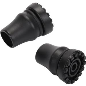 2-Pack Rubber Cane Tips 3/4 Inch 5/8 Inch 7/8 Inch Heavy Duty Walking Cane Tips, Black Sturdy Replacement Cane Tip for Seniors Walking Stick, Safety Cane Crutch Accessories