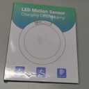 Combuh Battery Operated Shower Light Waterproof Inside, Rechargeable Motion Sensor Ceiling Lights Battery Powered with Remote, No Wiring Magnetic Cordless LED Overhead Lighting for Closet Hallway (1pack, 3CCT-Round)